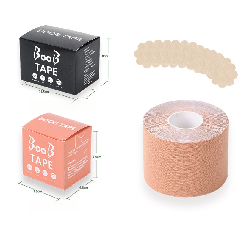 Többfunkciós láthatatlan mellemelő kötés, mellkasi rugalmas szövet viselési módszer szalag, Amazon