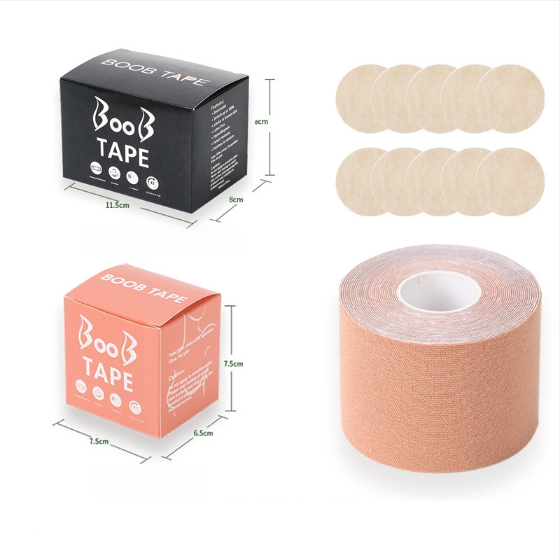 Többfunkciós láthatatlan mellemelő kötés, mellkasi rugalmas szövet viselési módszer szalag, Amazon