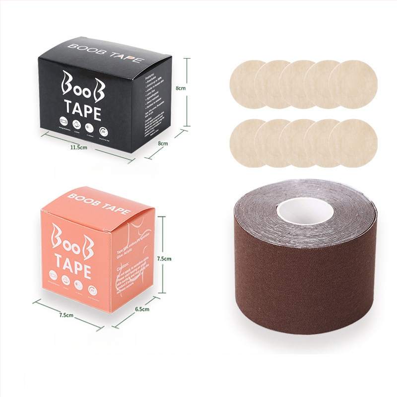 Többfunkciós láthatatlan mellemelő kötés, mellkasi rugalmas szövet viselési módszer szalag, Amazon