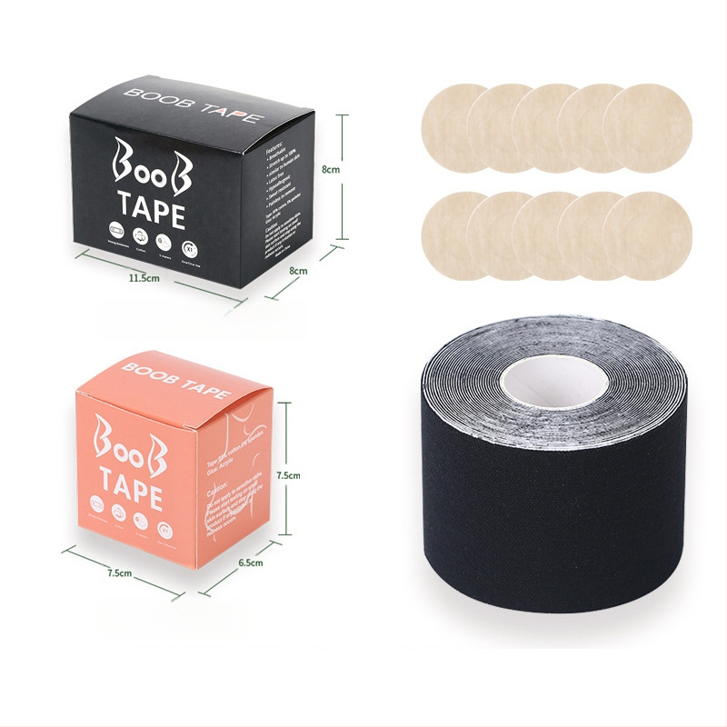 Többfunkciós láthatatlan mellemelő kötés, mellkasi rugalmas szövet viselési módszer szalag, Amazon