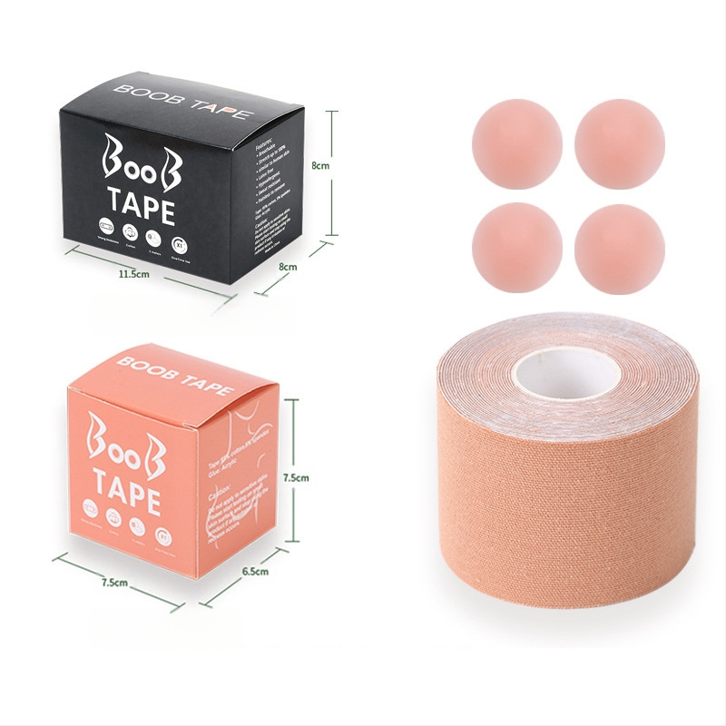 Többfunkciós láthatatlan mellemelő kötés, mellkasi rugalmas szövet viselési módszer szalag, Amazon