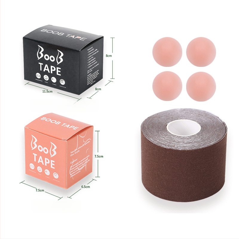 Többfunkciós láthatatlan mellemelő kötés, mellkasi rugalmas szövet viselési módszer szalag, Amazon