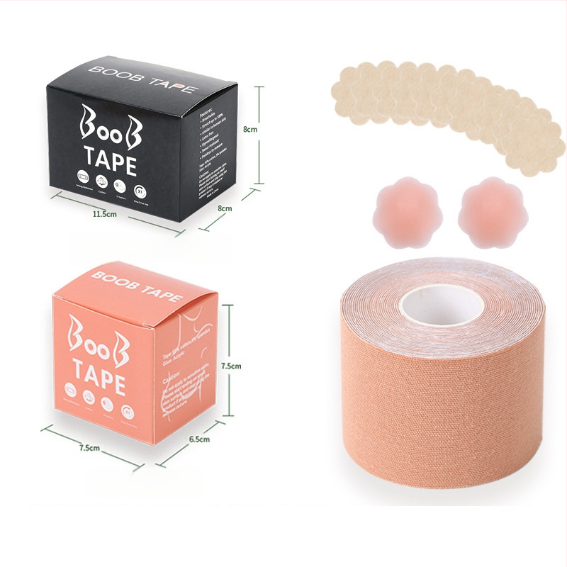 Többfunkciós láthatatlan mellemelő kötés, mellkasi rugalmas szövet viselési módszer szalag, Amazon