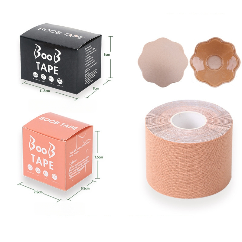 Többfunkciós láthatatlan mellemelő kötés, mellkasi rugalmas szövet viselési módszer szalag, Amazon