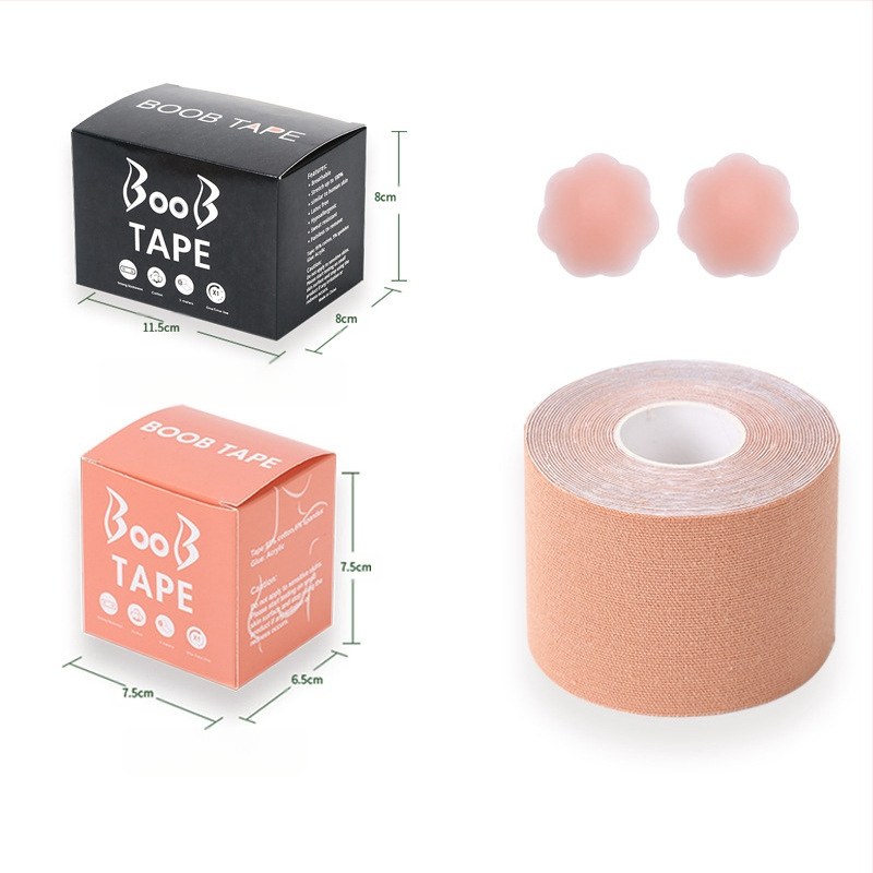 Többfunkciós láthatatlan mellemelő kötés, mellkasi rugalmas szövet viselési módszer szalag, Amazon