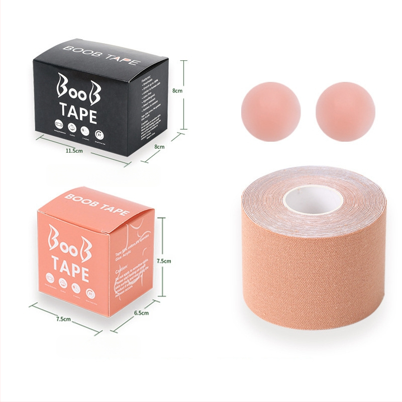 Többfunkciós láthatatlan mellemelő kötés, mellkasi rugalmas szövet viselési módszer szalag, Amazon