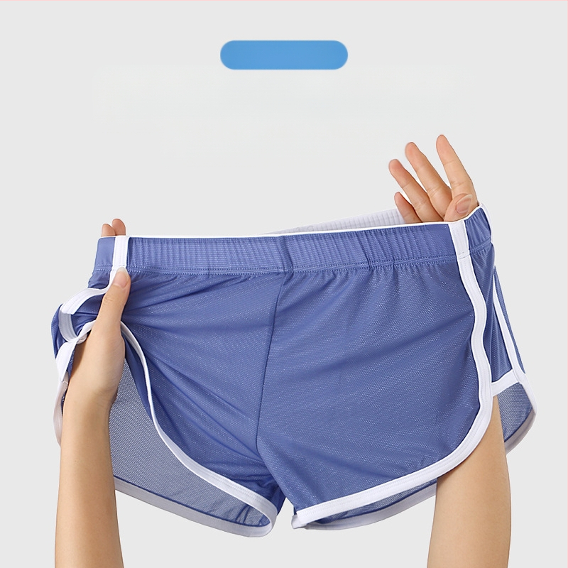 „Zhongshan“ apatiniai vyriški „Aro“ kelnės, vasarinės, ledo šilko, itin ploni, tinkliniai, sportiniai apatiniai, vyriški laisvi namų šortai.