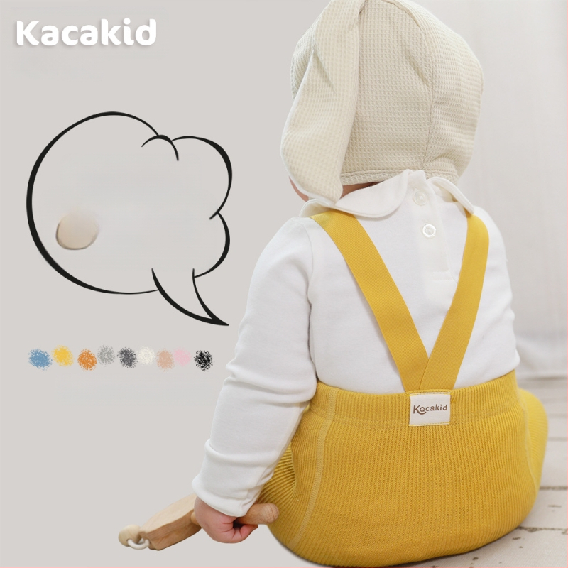 Prísny výber jarných a jesenných detských pančuchových nohavíc s vysokým pásom, chráničov brucha, popruhových nohavíc, jednofarebných legín