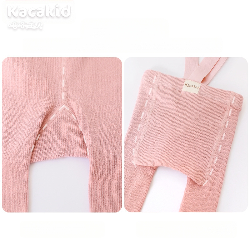 Prísny výber jarných a jesenných detských pančuchových nohavíc s vysokým pásom, chráničov brucha, popruhových nohavíc, jednofarebných legín