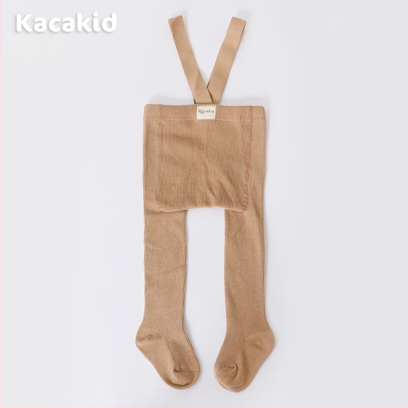 Prísny výber jarných a jesenných detských pančuchových nohavíc s vysokým pásom, chráničov brucha, popruhových nohavíc, jednofarebných legín