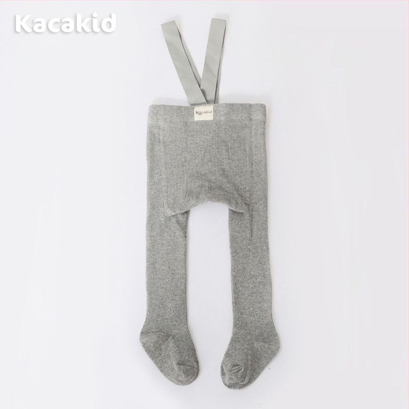 Prísny výber jarných a jesenných detských pančuchových nohavíc s vysokým pásom, chráničov brucha, popruhových nohavíc, jednofarebných legín