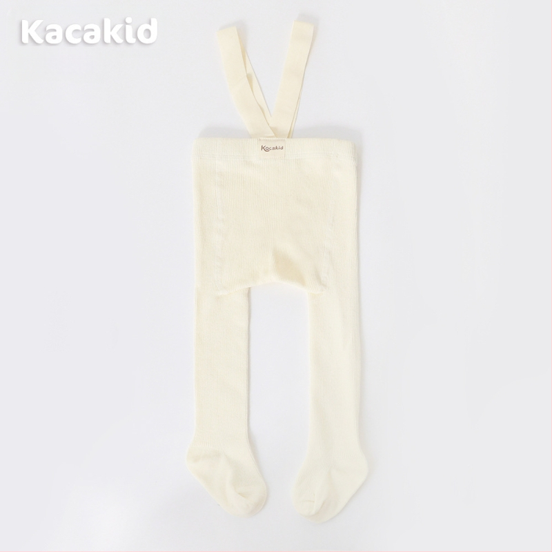 Prísny výber jarných a jesenných detských pančuchových nohavíc s vysokým pásom, chráničov brucha, popruhových nohavíc, jednofarebných legín