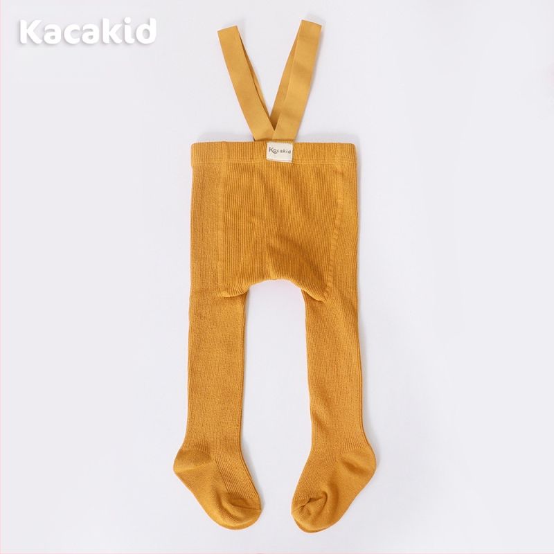 Prísny výber jarných a jesenných detských pančuchových nohavíc s vysokým pásom, chráničov brucha, popruhových nohavíc, jednofarebných legín