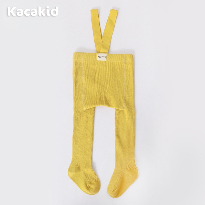 Prísny výber jarných a jesenných detských pančuchových nohavíc s vysokým pásom, chráničov brucha, popruhových nohavíc, jednofarebných legín