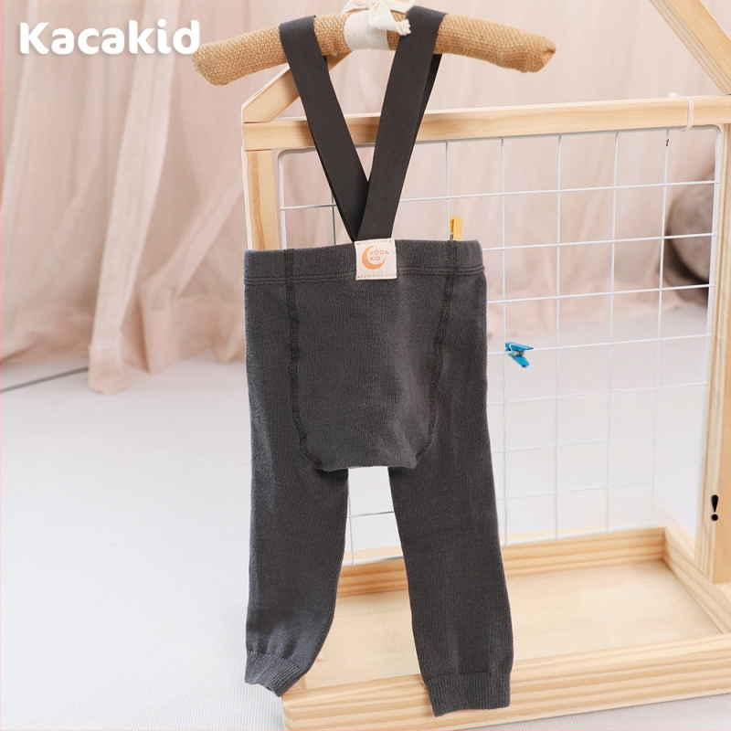 Prísny výber jarných a jesenných detských pančuchových nohavíc s vysokým pásom, chráničov brucha, popruhových nohavíc, jednofarebných legín