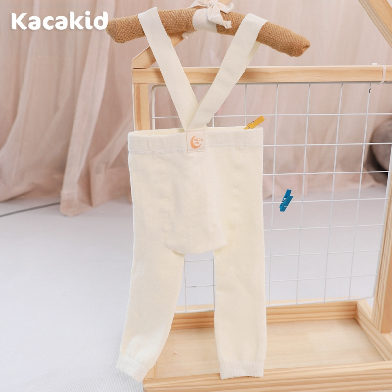 Prísny výber jarných a jesenných detských pančuchových nohavíc s vysokým pásom, chráničov brucha, popruhových nohavíc, jednofarebných legín