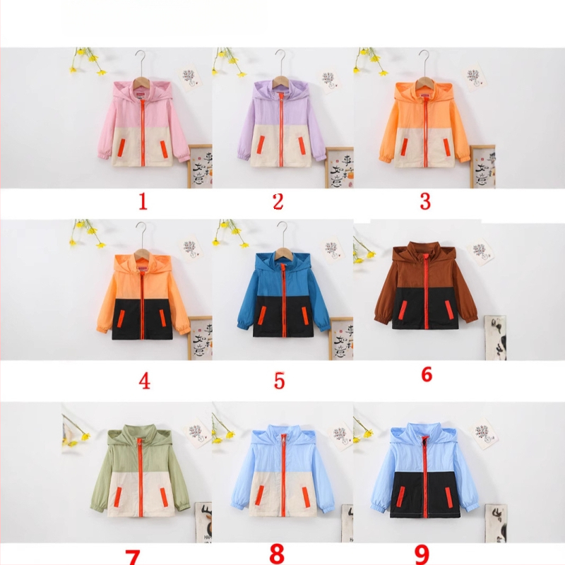 Proljetni i ljetni novi stil za malu i srednju djecu, dječake i djevojčice, lagana jakna s kapuljačom, ležerna, zapadnjački stil, jednostavna dječja svestrana vjetrovka