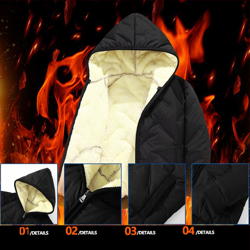 Nova dječja jednodijelna jakna s pamučnom podstavom za dječake i djevojčice, zimska topla reljefna jakna od janjeće kože s kapuljačom i pamučnom podstavom za srednju i veliku djecu