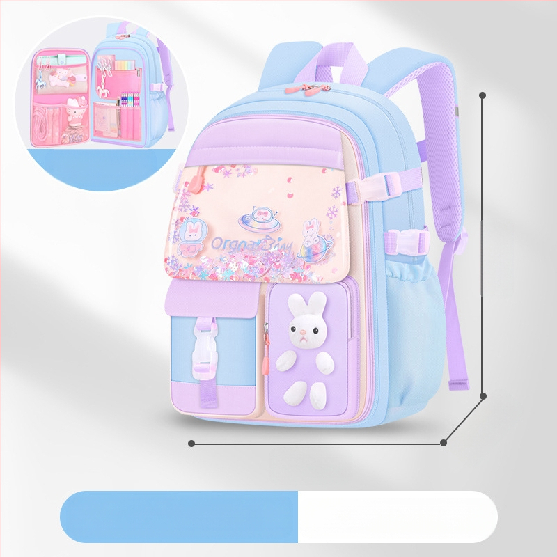 Νέα τσάντα δημοτικού σχολείου για κορίτσια χονδρικής τσάντα άμμου μεγάλης χωρητικότητας αδιάβροχη τσάντα πολλαπλών τσεπών για παιδιά