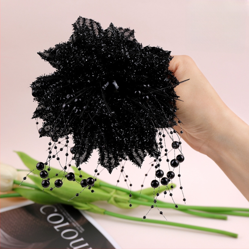 Ryškios žvaigždės upė ~ Honkongo vėjas, šviečiančios gėlės, griebtuvas, temperamentas, ryklių segtukas, tinklas, raudonplaukių plaukų demonstravimas, plaukų gėlė, plaukų aksesuarai