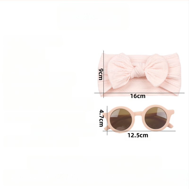 2 kom. europske i američke nove dječje trake za kosu, naočale, odijelo za bebe, široka žakard kapuljača, dječja najlonska traka za kosu s mašnom