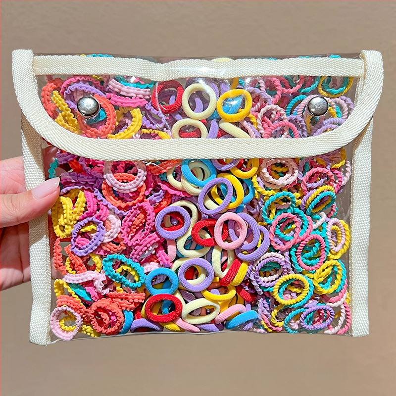 Детска гумена лента за бебета, малък размер, въже за глава, малка гумена лента за коса за момичета, въже за коса с палец, шапка