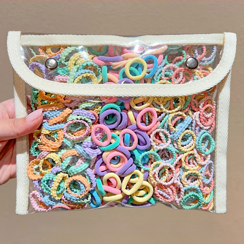 Детска гумена лента за бебета, малък размер, въже за глава, малка гумена лента за коса за момичета, въже за коса с палец, шапка