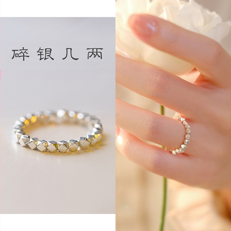 Ασημένιο δαχτυλίδι 925 με φυσικό κρύσταλλο που δεν ξεθωριάζει, γυναικείο ρετρό κομψό τυρκουάζ δαχτυλίδι χονδρικής για γυναίκες