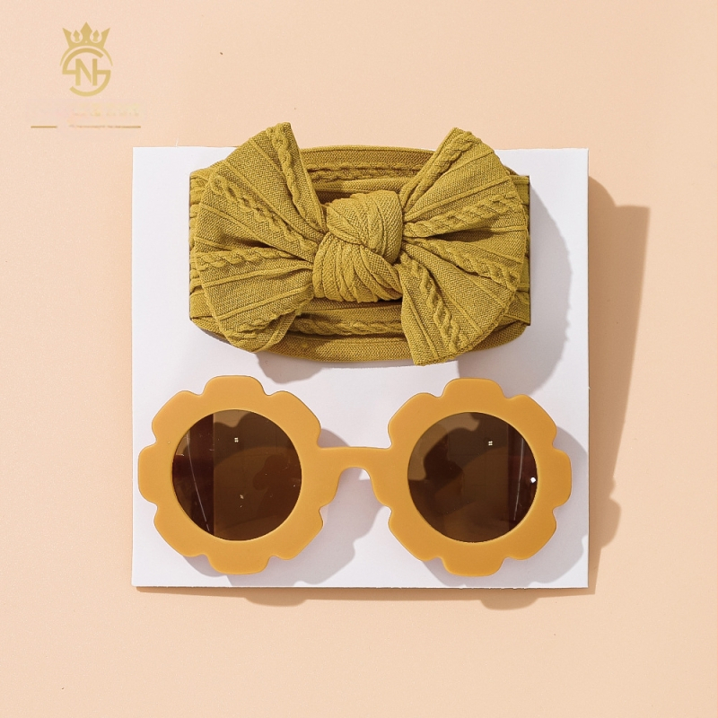 Novi europski i američki dječji dodaci za kosu, visokoosjetljivi dječji veliki trak za kosu s mašnom, modni dječji ljetni sunčani naočale