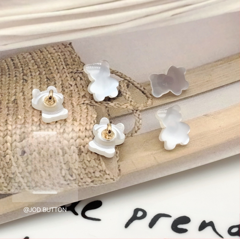 Mielas meškiuko sagų dervos metalo kombinacijos sagų švarkas megztinis megztinis paltas drabužių sagų galvos apdangalų dekoravimas