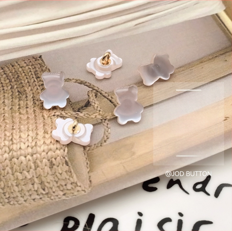 Mielas meškiuko sagų dervos metalo kombinacijos sagų švarkas megztinis megztinis paltas drabužių sagų galvos apdangalų dekoravimas