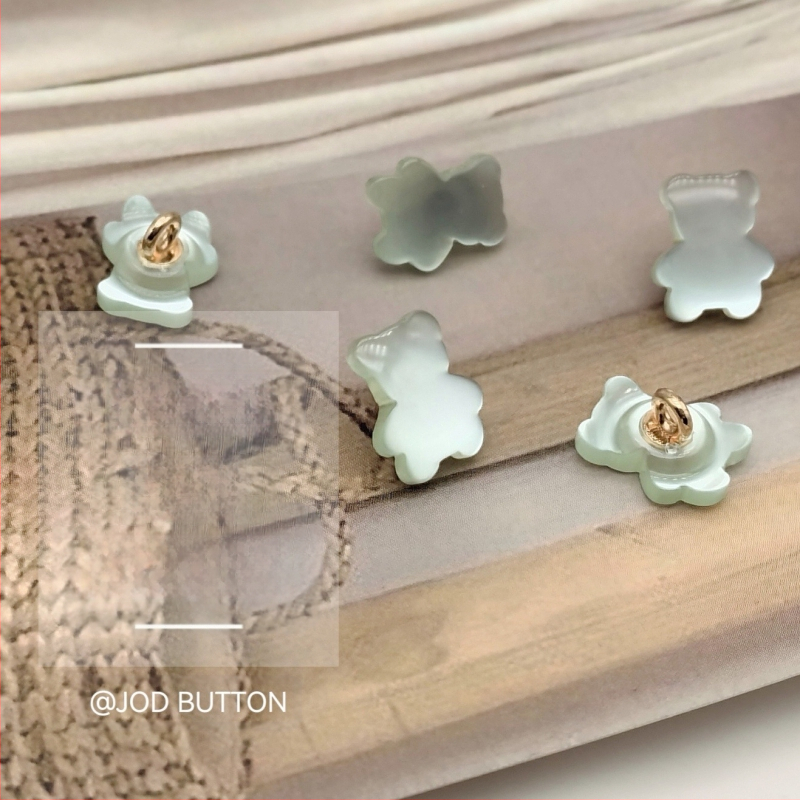 Mielas meškiuko sagų dervos metalo kombinacijos sagų švarkas megztinis megztinis paltas drabužių sagų galvos apdangalų dekoravimas