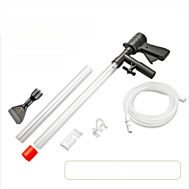 Pneimatiska pundurkociņa zivju tvertnes ūdens mainītāja tualetes sūkšanas ierīce, manuāla smilšu ūdens mazgātāja dekontaminācijas sūkšanas rīks, notekūdeņu novadītājs