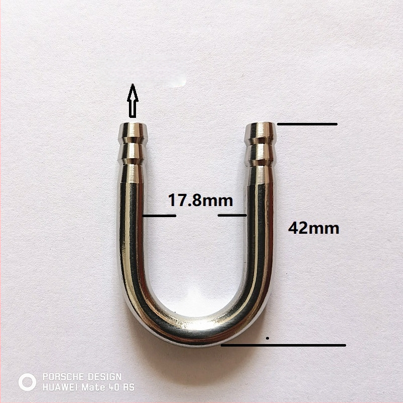 Akvaariumi varustus 304 roostevabast terasest U-kujuline toru U-kujuline ühendus co2U-kujuline ühendus süsinikdioksiidi õhutoru universaalne küünarnukk