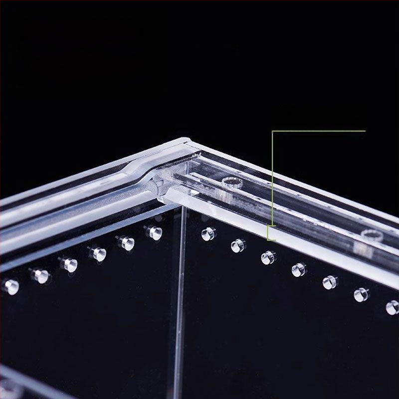 Акрилна интегрирана кутия за хранене, против изтичане на вода, катерене за домашни любимци, екологична кутия, паяк, рогата жаба, Shougong, змия, хранене на влечуги