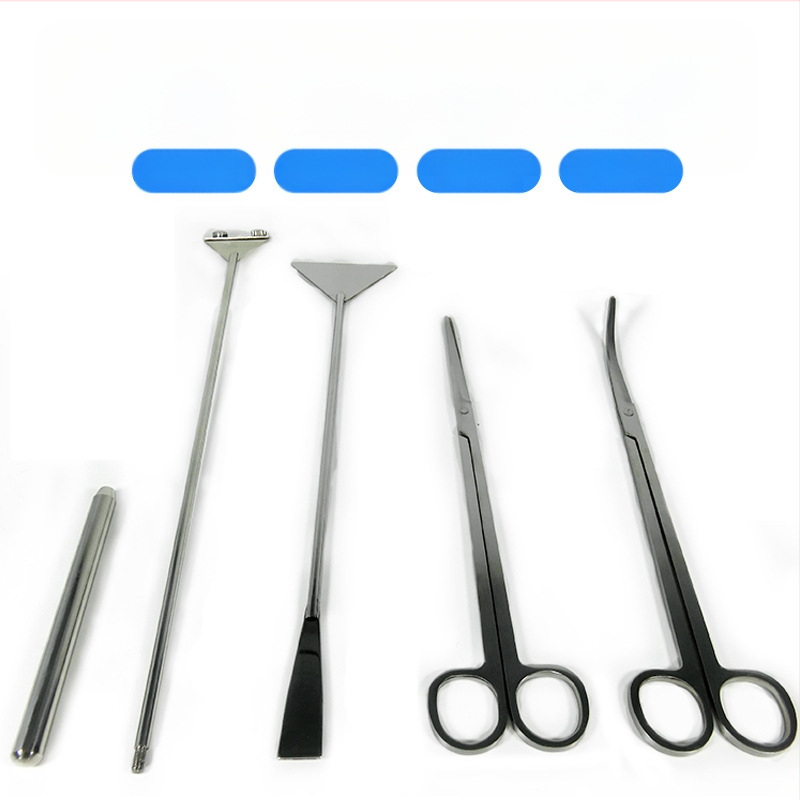 Vandens žolės karpymo įrankių rinkinys Vandens žolės spaustukas Pincetas Vandens žolės pjovimas Banguotas pjovimas Akvariumas Vandens keitimas Plokščias smėlis Kastuvas Grandymo peilis Dumbliai