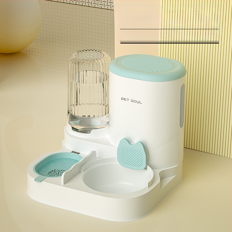 Naminių gyvūnėlių maitinimas ir vandens maitinimas „viskas viename“ vandens dozatorius iš nerūdijančio plieno šunų maisto dubenėlis katėms ryžių dubenėlis maitinimas vanduo geriamasis vanduo naminių gyvūnėlių reikmenys