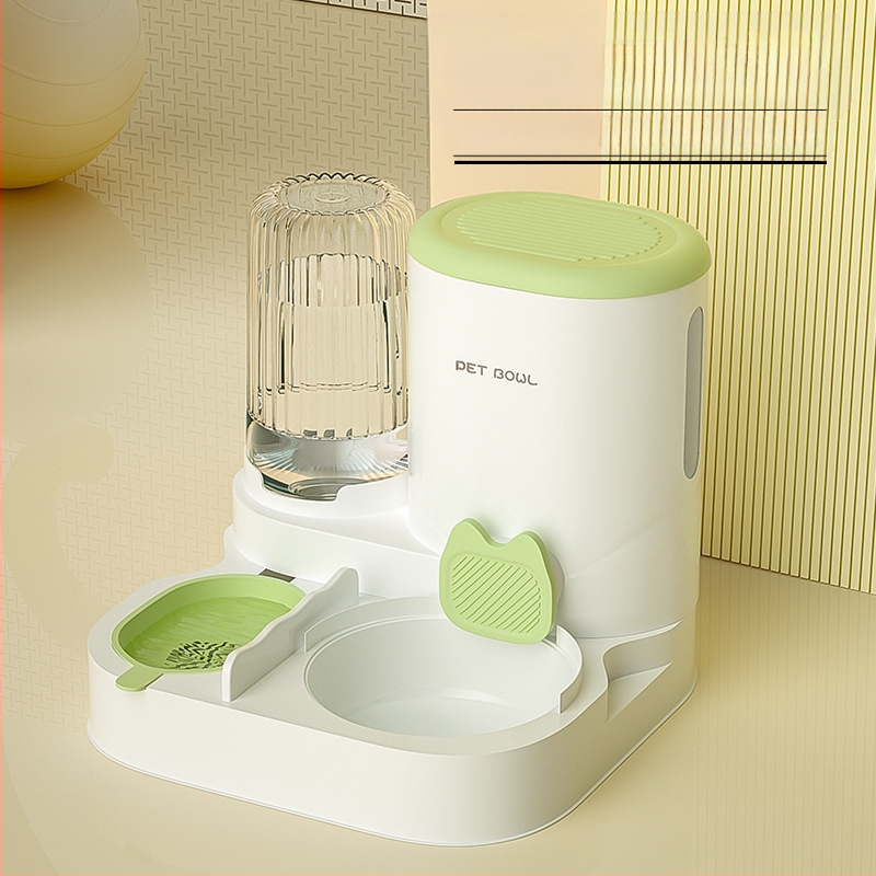 Naminių gyvūnėlių maitinimas ir vandens maitinimas „viskas viename“ vandens dozatorius iš nerūdijančio plieno šunų maisto dubenėlis katėms ryžių dubenėlis maitinimas vanduo geriamasis vanduo naminių gyvūnėlių reikmenys