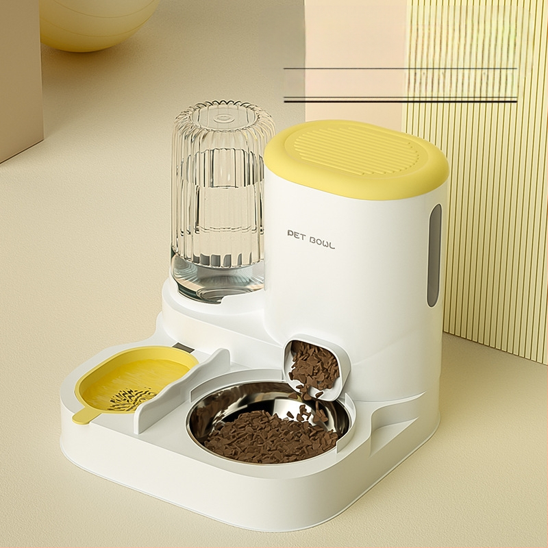 Naminių gyvūnėlių maitinimas ir vandens maitinimas „viskas viename“ vandens dozatorius iš nerūdijančio plieno šunų maisto dubenėlis katėms ryžių dubenėlis maitinimas vanduo geriamasis vanduo naminių gyvūnėlių reikmenys