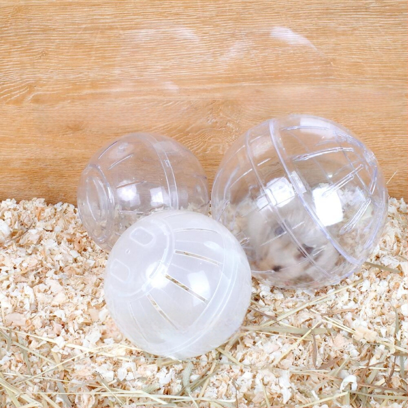 Žiurkėno vidutinio dydžio permatomas bėgimo kamuolys 18 cm Auksinis lokys nykštukinis kamuolys ežiukas medaus maišelis voverės viršutiniai drabužiai