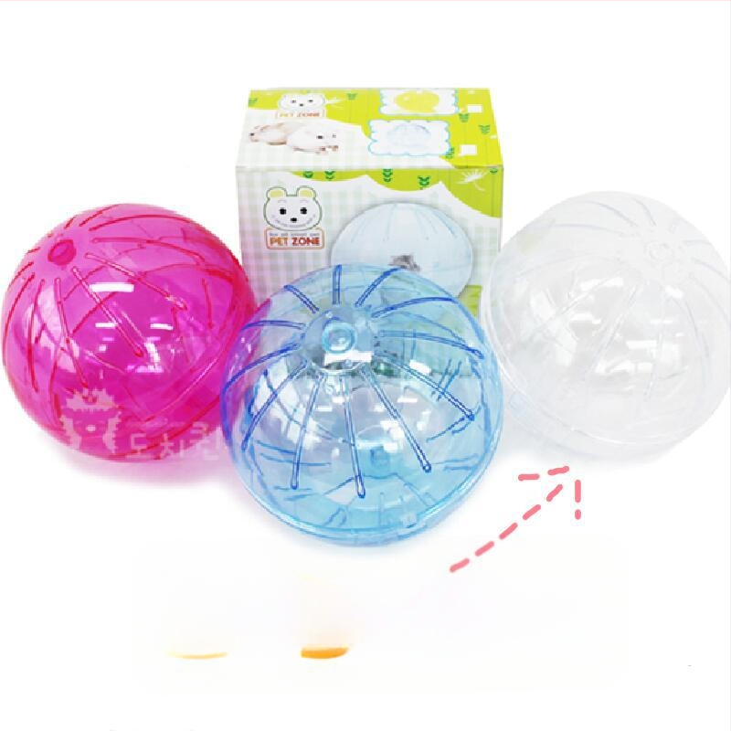 Žiurkėno vidutinio dydžio permatomas bėgimo kamuolys 18 cm Auksinis lokys nykštukinis kamuolys ežiukas medaus maišelis voverės viršutiniai drabužiai