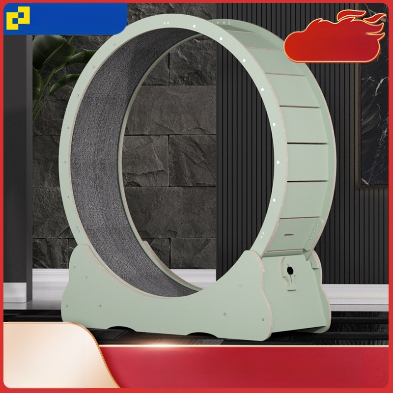 4.0 medžio masyvo spalvos kačių bėgimo takelis, kačių laipiojimo stovas, nutildytas kačių bėgimo ratas, sportiniai fitneso žaislai, skirti savigydai