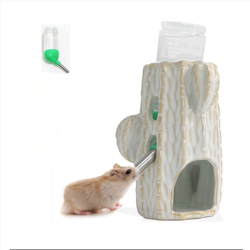 Бутилка за вода с кактус, поилка за хамстер, чайник, керамична скоба, вертикална, златна мечка, холандско прасе, регулируеми материали за озеленяване