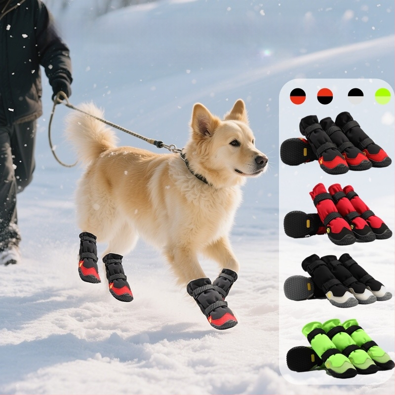 Aukštakulniai batai šunims, vandeniui atsparūs, neslystantys, atsparūs dilimui, žieminiai batai šunims, tiesioginiai pardavimai iš gamyklos.