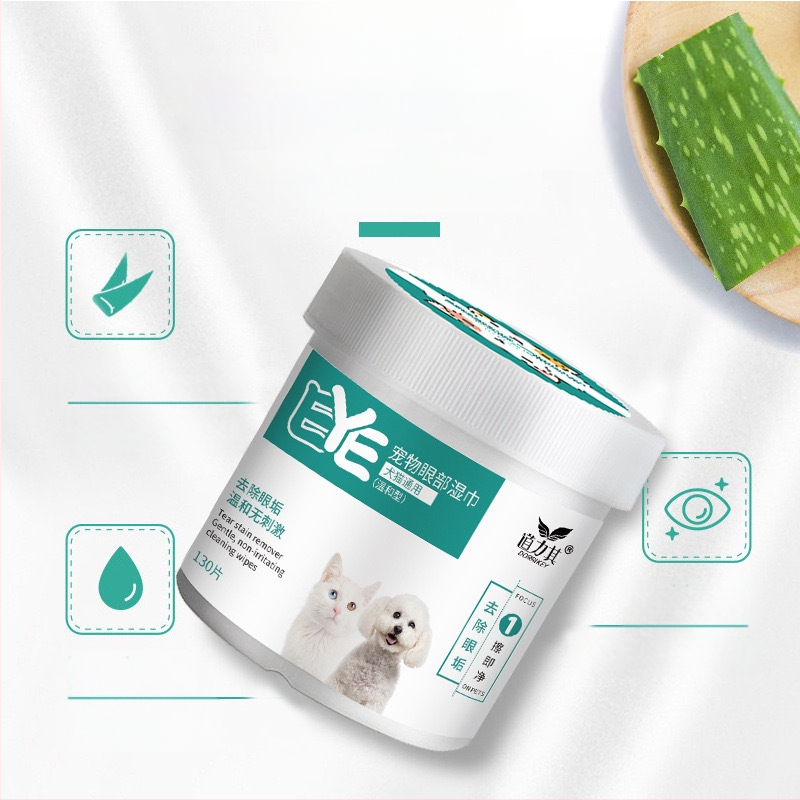 Drėgnos servetėlės augintinių akių valymui 200 kačių. Naudokite drėgnas servetėles augintinių akių išmatoms valyti.