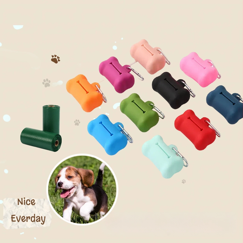 Нови стоки за домашни любимци, стоки за почистване на кучета, тоалетна за домашни любимци, меко лепило, кутия за съхранение на кокали, торби за боклук, на едро