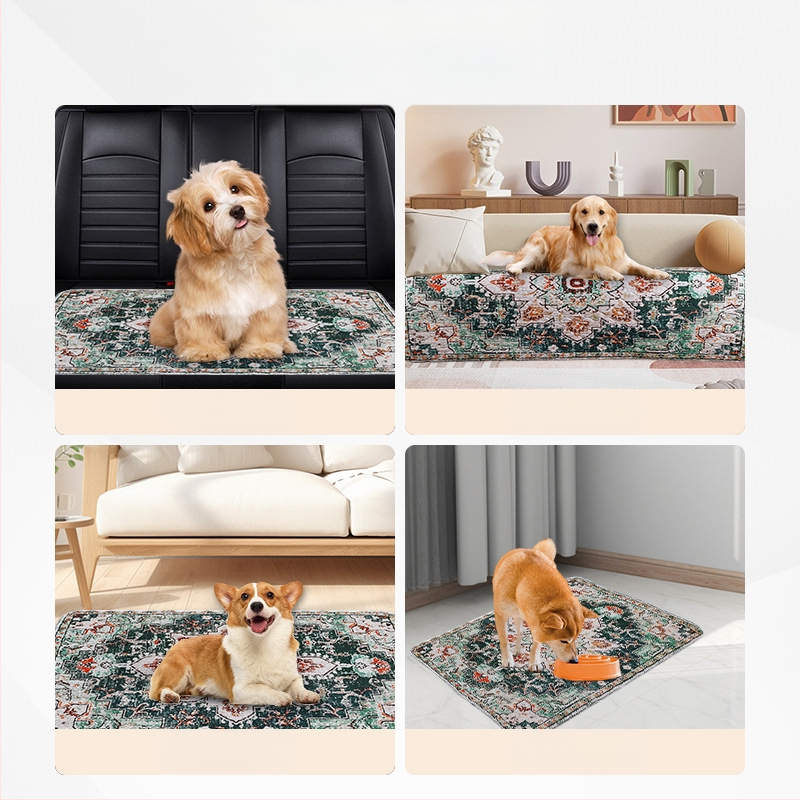 Šunų kilimėlis, miegamojo šuns narvo kilimėlis, skirtas „Four Seasons“ bendrosios paskirties naminių gyvūnėlių kilimėlis, katėms, neslystantis voljeras