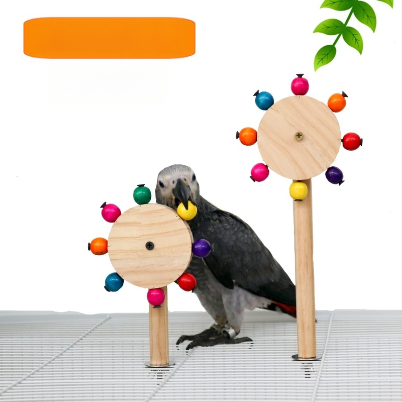 Играчка за птици папагал, въртяща се вятърна станция, пръчка, клетка за птици, шлифоваща станция за нокти, стойка за прът, образователни играчки, трансгранична търговия на едро