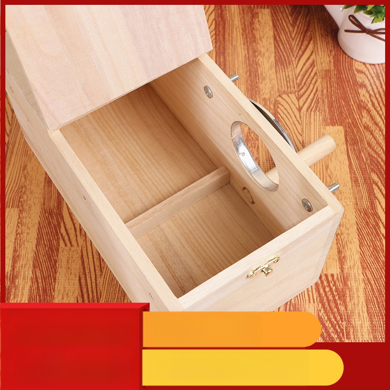 Tarpvalstybinė kūrybinga medžio masyvo papūgų veisimo dėžė, tigro odos bijūnų paukščių reikmenys, paukščių narvelis, inkubatorius, mediena