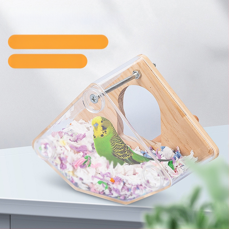 Skaidri papūgų veisimo dėžė, tigro odos bijūnas, Xuanfeng papūgos paukščio lizdas, pakabinamas lizdas, papūgos lizdas, šiltas paukščių narvelis, priedai, reikmenys
